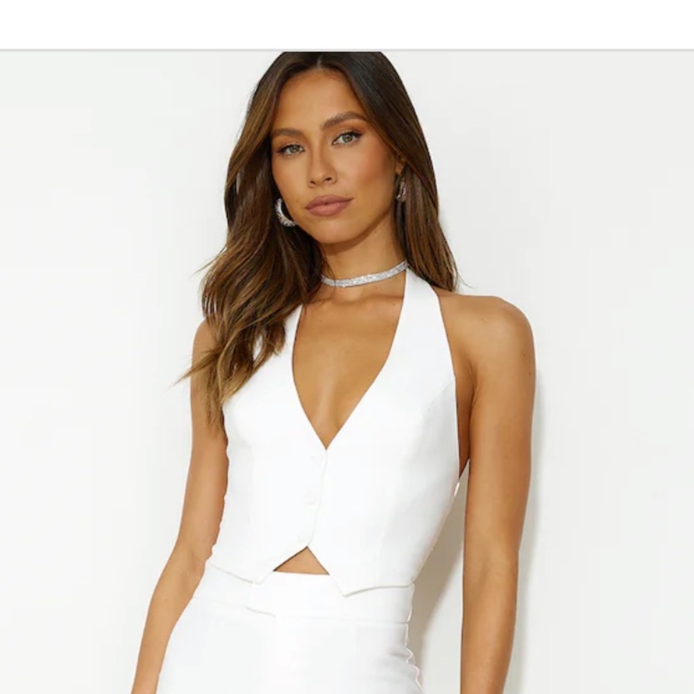 Two piece pant suit